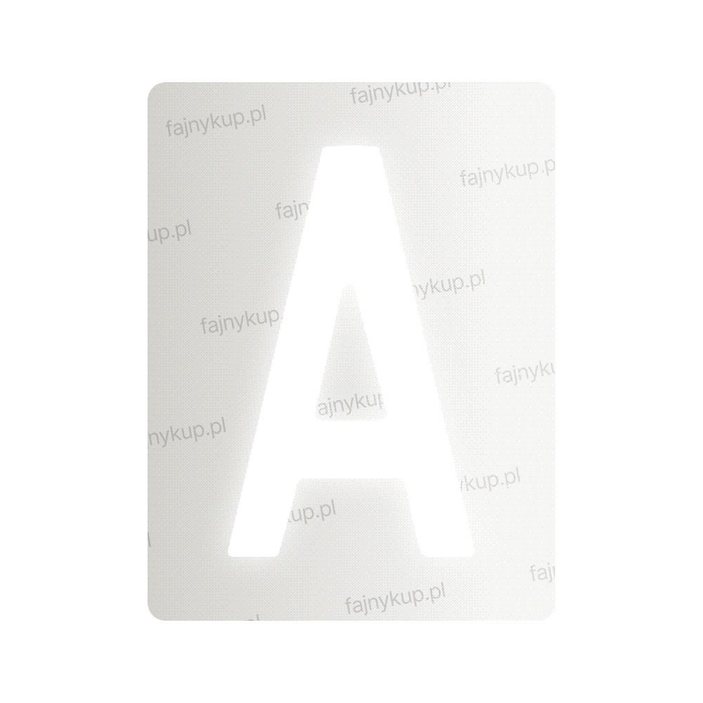 Nanofilm do polskich tablic rejestracyjnych – symbol „A”