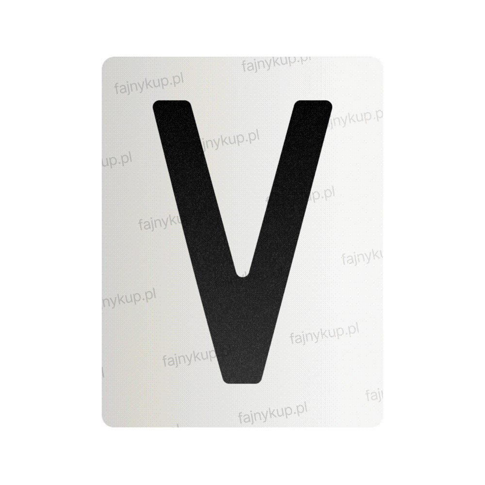 Nanofilm dla polskich tablic rejestracyjnych - symbol „V”