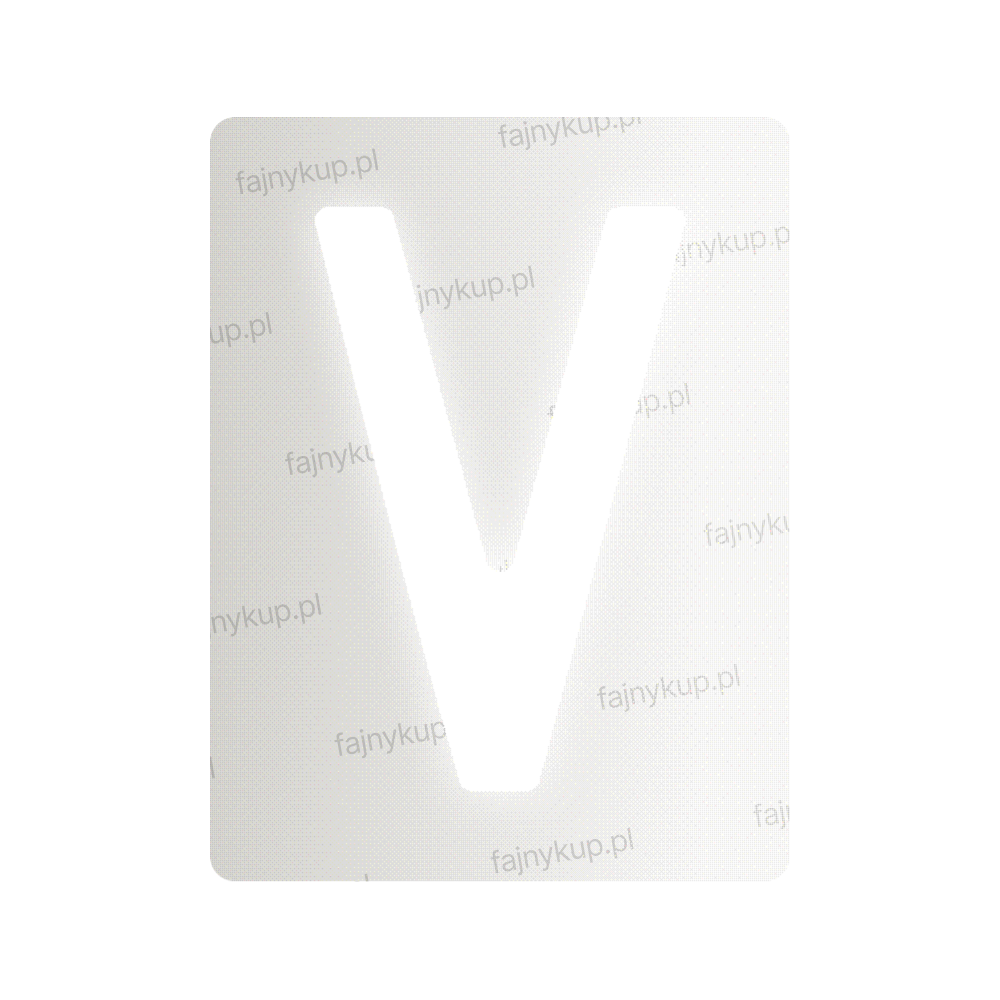 Nanofilm dla polskich tablic rejestracyjnych - symbol „V”