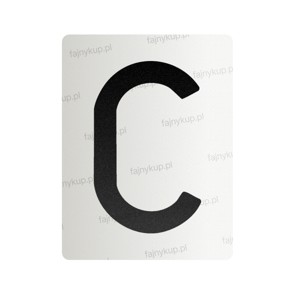 Nanofilm do polskich tablic rejestracyjnych – symbol „C”