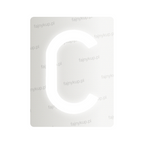 Nanofilm do polskich tablic rejestracyjnych – symbol „C”