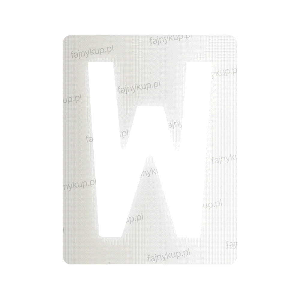 Nanofilm do polskich tablic rejestracyjnych - Symbol "W"