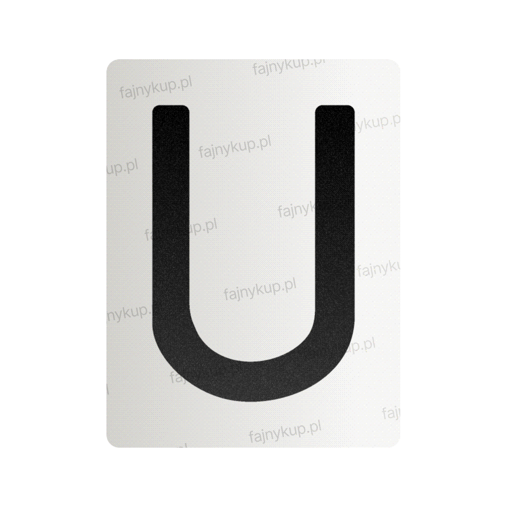 Nanofilm na polskie tablice rejestracyjne - symbol "U"
