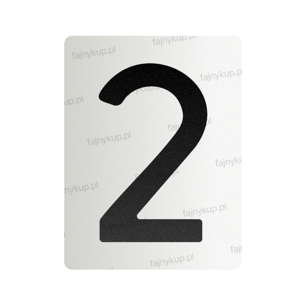 Nanofilm dla polskich tablic rejestracyjnych - Symbol "2"