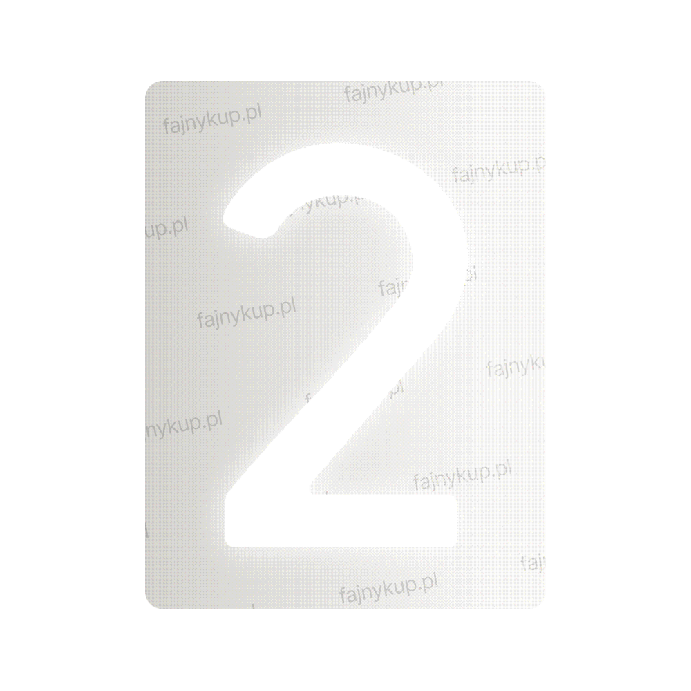 Nanofilm dla polskich tablic rejestracyjnych - Symbol "2"