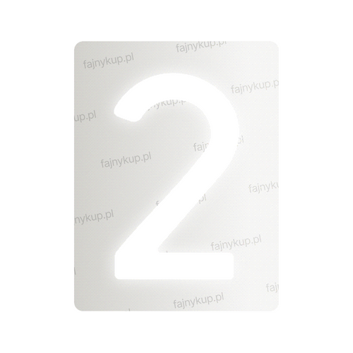 Nanofilm dla polskich tablic rejestracyjnych - Symbol "2"