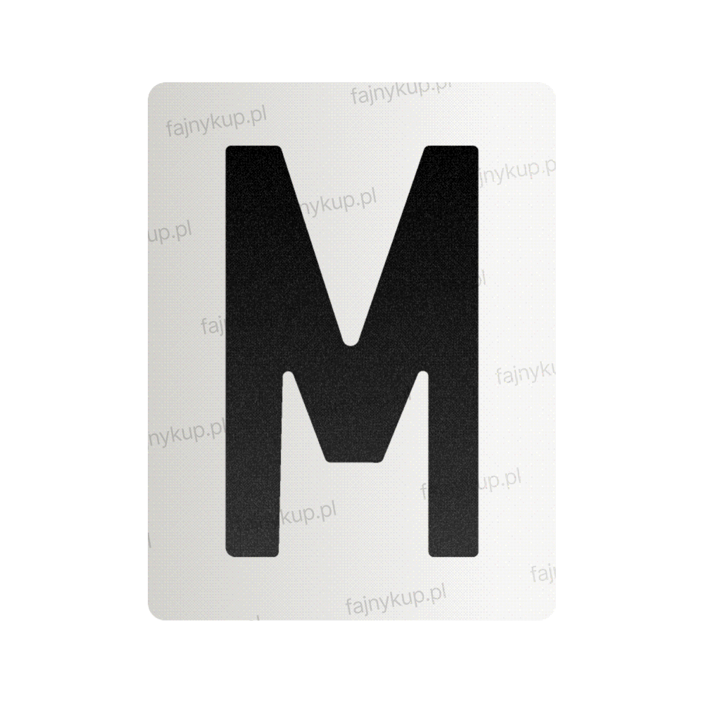 Nanofilm do polskich tablic rejestracyjnych - Symbol „M”
