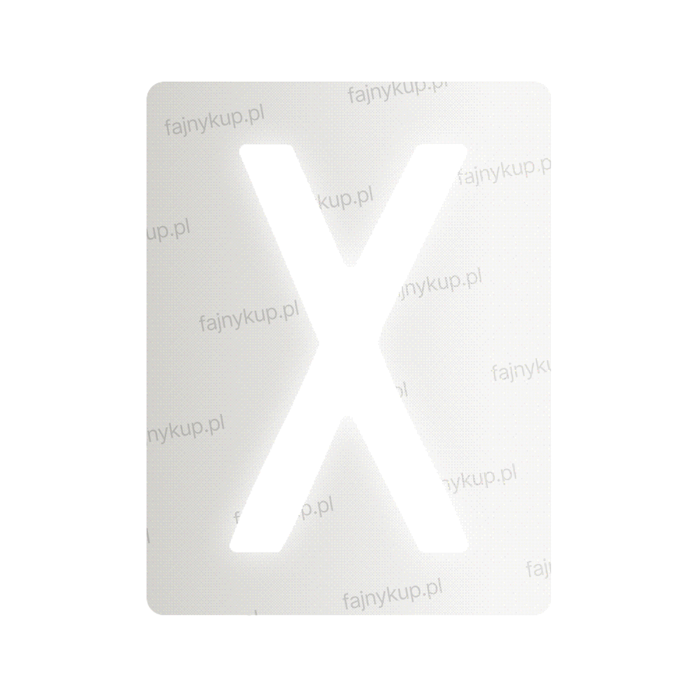Nanofilm dla polskich tablic rejestracyjnych - Symbol "X"