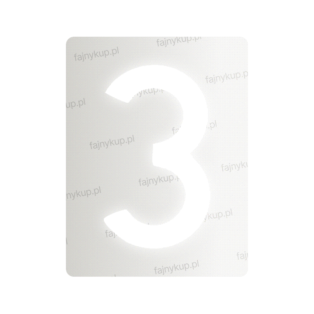 Nanofilm do polskich tablic rejestracyjnych - symbol „3”