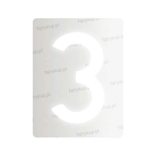 Nanofilm do polskich tablic rejestracyjnych - symbol „3”