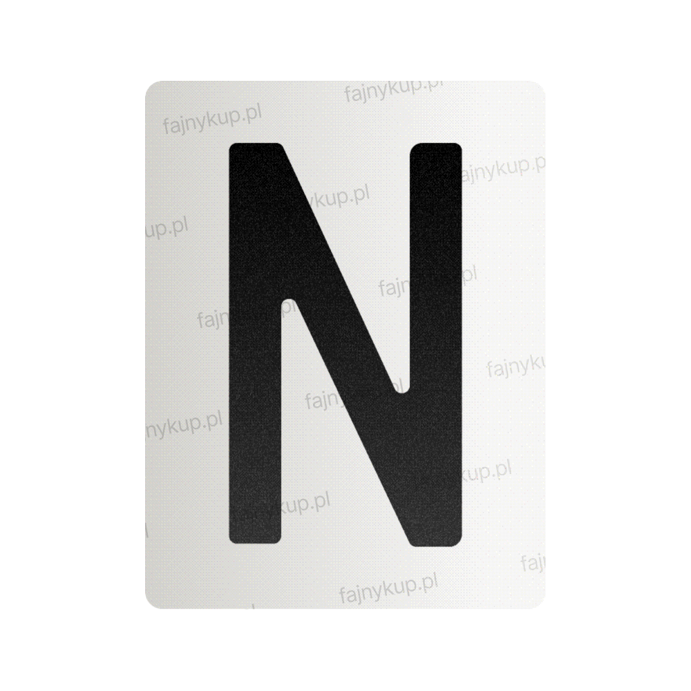 Nanofilm do polskich tablic rejestracyjnych - Symbol „N”