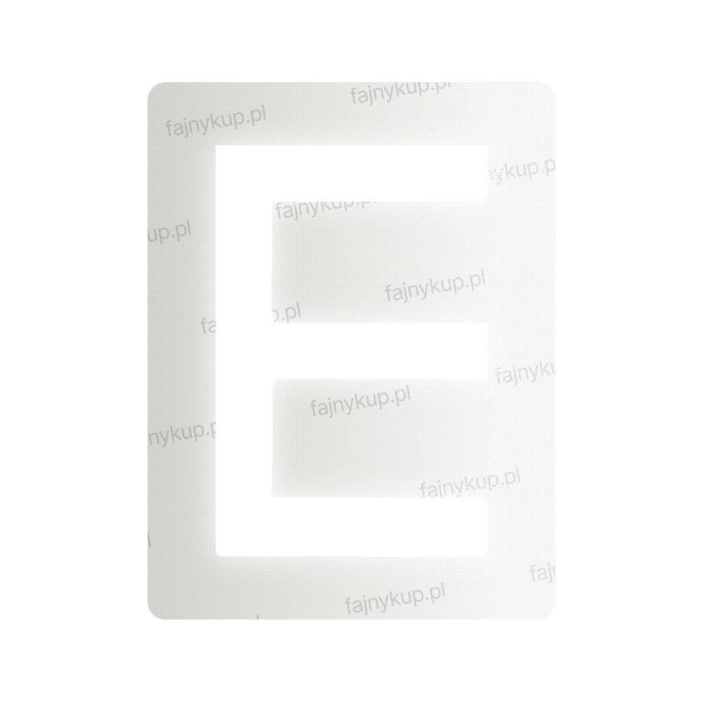 Nanofilm na polskie tablice rejestracyjne - Symbol "E"