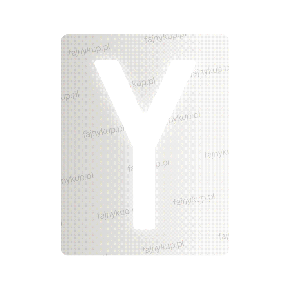 Nanofilm do polskich tablic rejestracyjnych – symbol „Y”