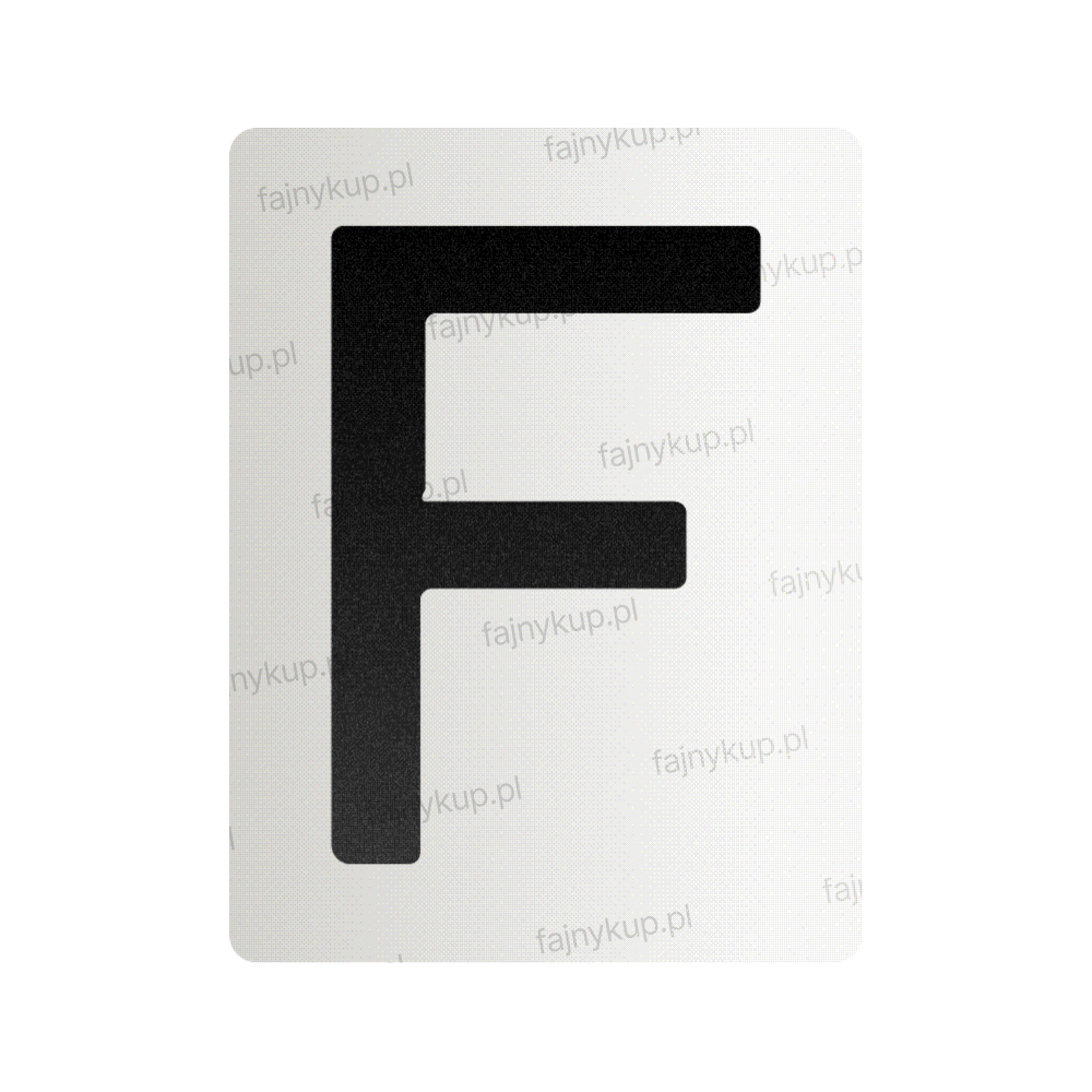 Nanofilm do polskich tablic rejestracyjnych – Symbol „F”
