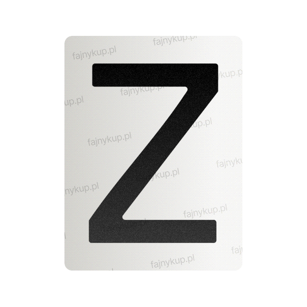 Nanofilm do polskich tablic rejestracyjnych - Symbol "Z"