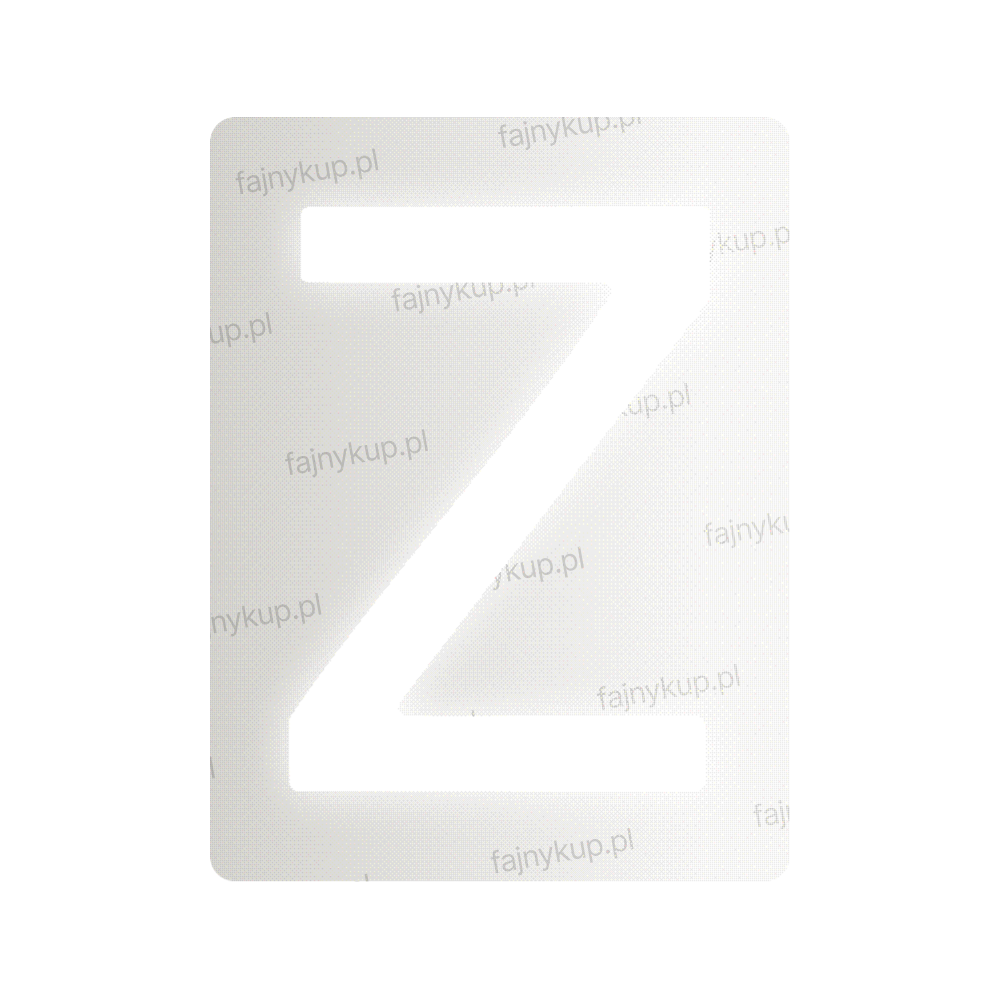 Nanofilm do polskich tablic rejestracyjnych - Symbol "Z"