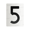 Nanofilm na polskie tablice rejestracyjne - Symbol "5"