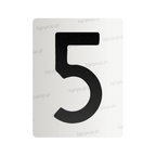 Nanofilm na polskie tablice rejestracyjne - Symbol "5"