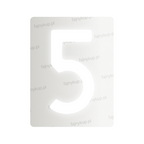 Nanofilm na polskie tablice rejestracyjne - Symbol "5"