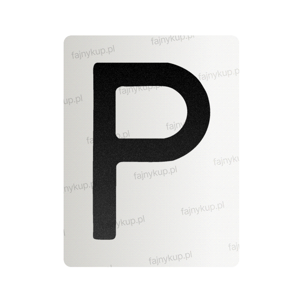 Nanofilm na polskie tablice rejestracyjne - symbol "P"