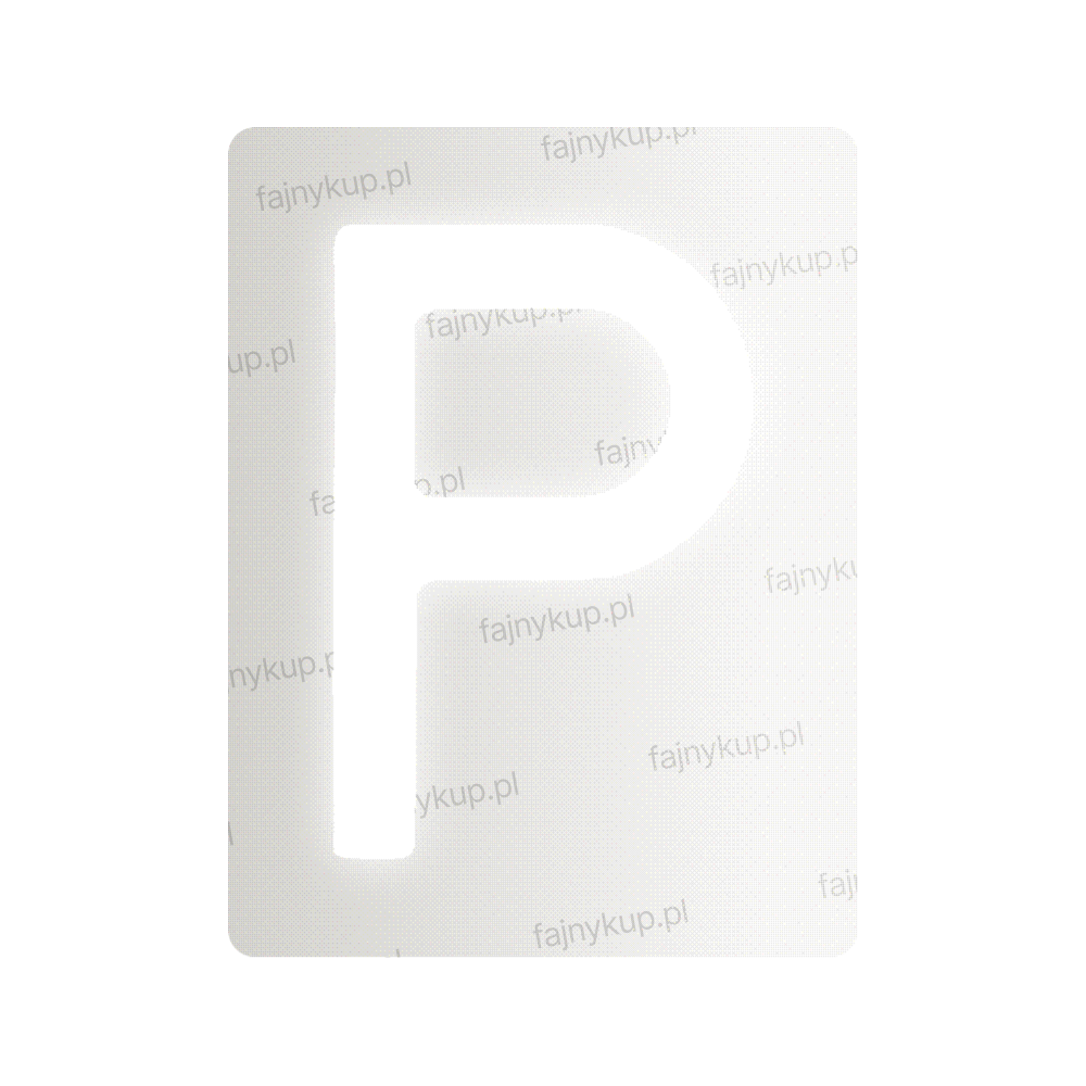 Nanofilm na polskie tablice rejestracyjne - symbol "P"