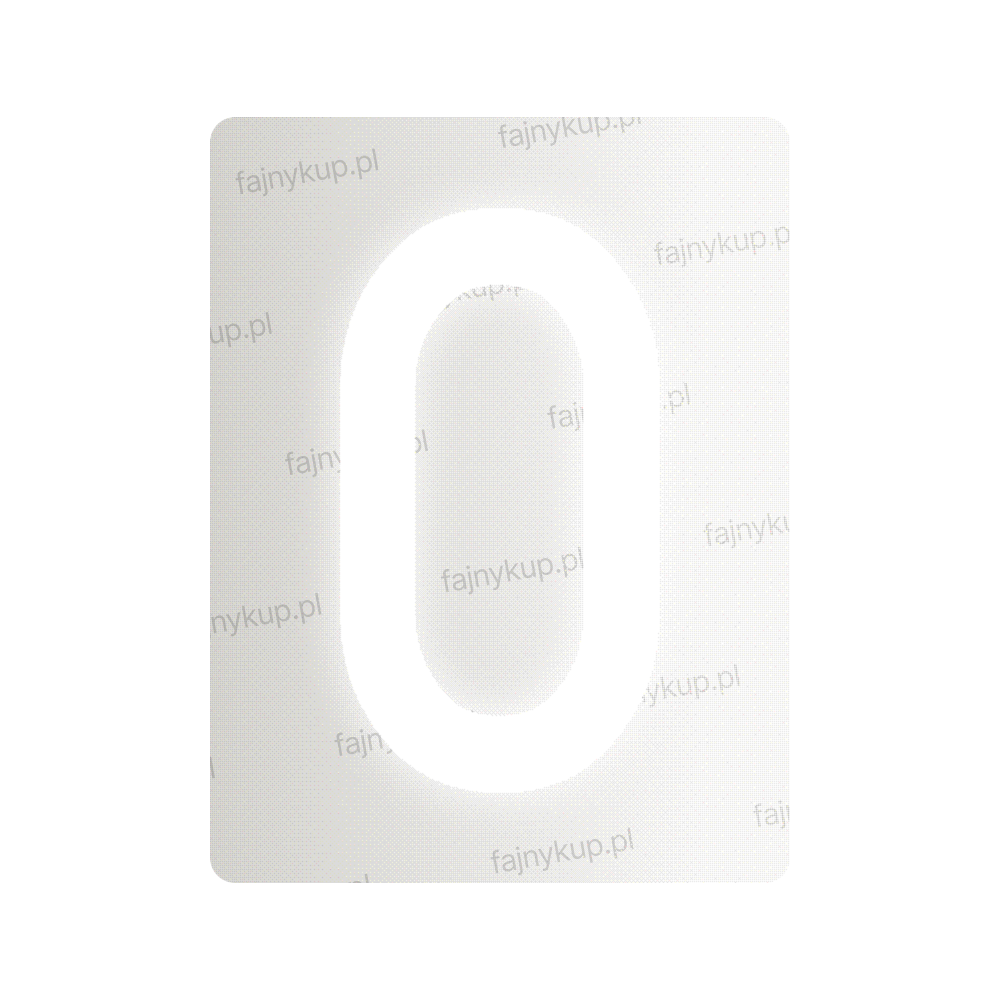 Nanofilm do polskich tablic rejestracyjnych - Symbol "0"