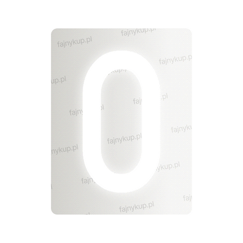 Nanofilm do polskich tablic rejestracyjnych - Symbol "0"