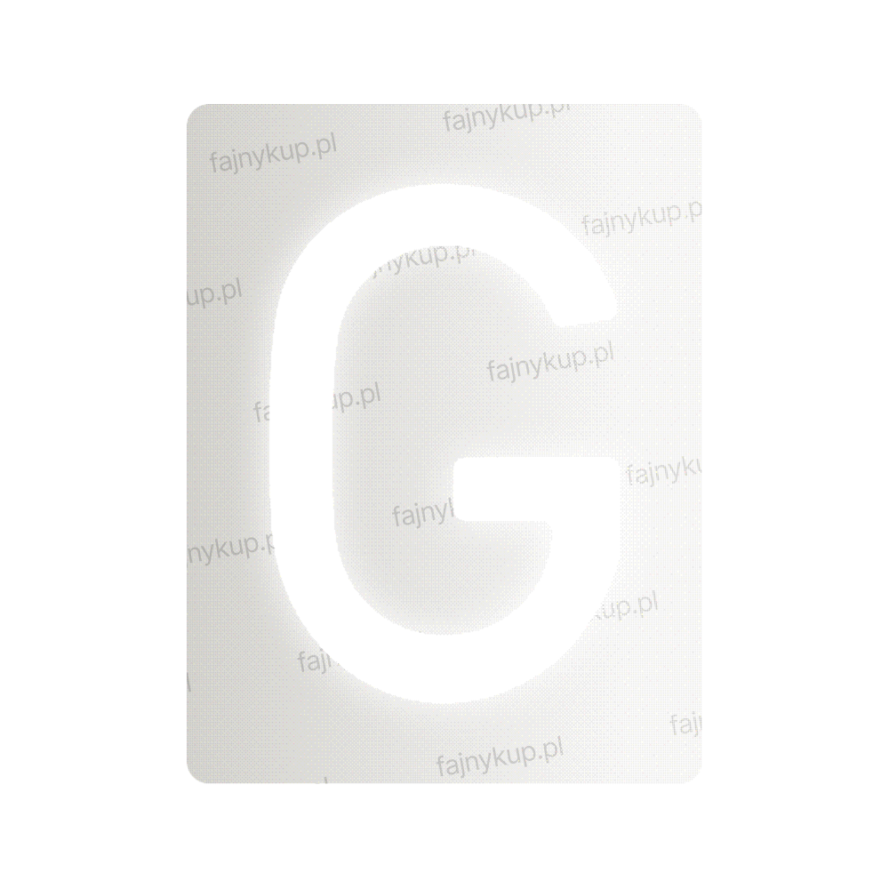 Nanofilm na polskie tablice rejestracyjne - Symbol "G"