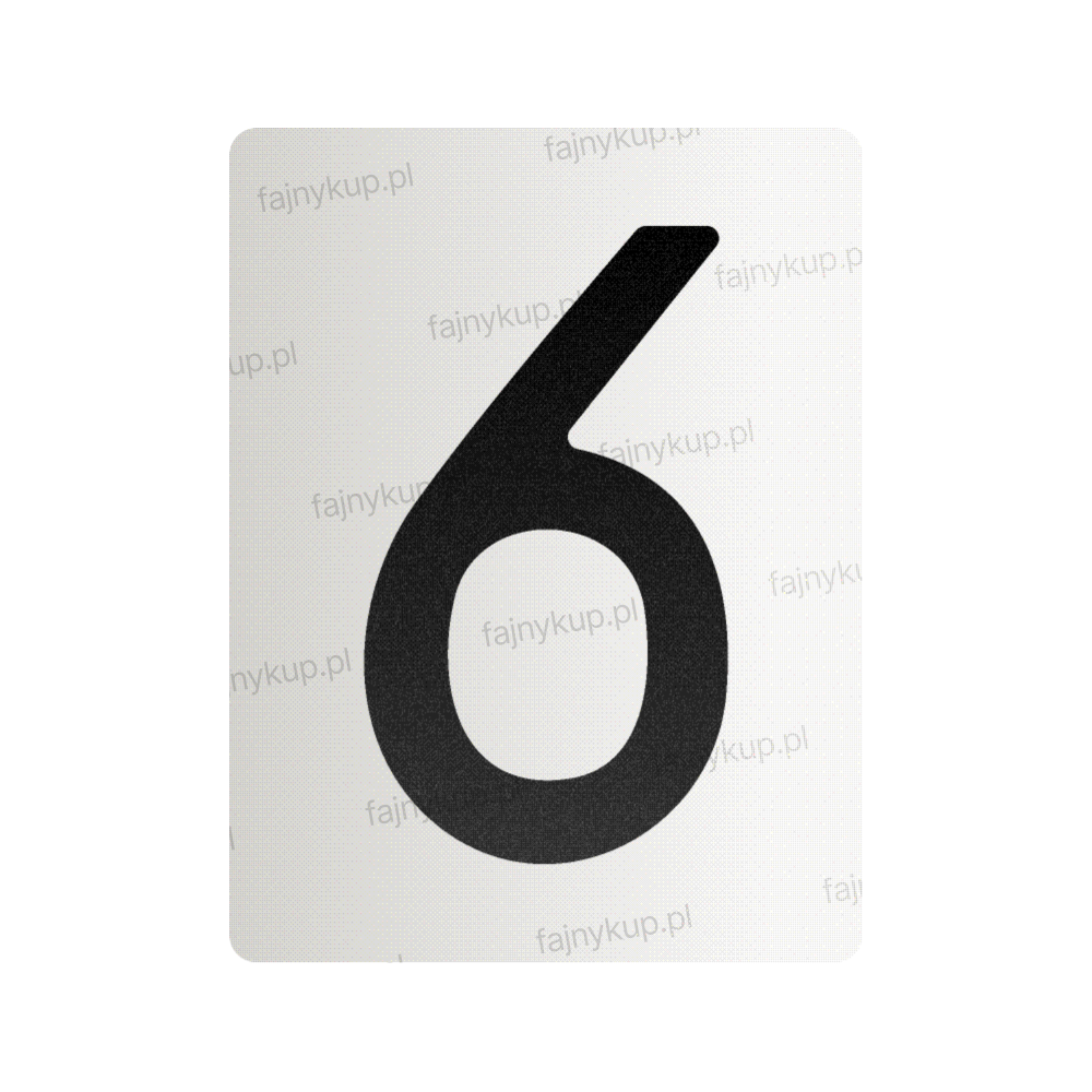Nanofilm na polskie tablice rejestracyjne – Symbol „6”