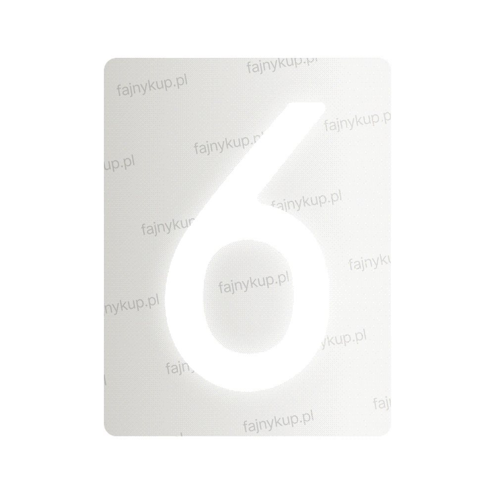 Nanofilm na polskie tablice rejestracyjne – Symbol „6”