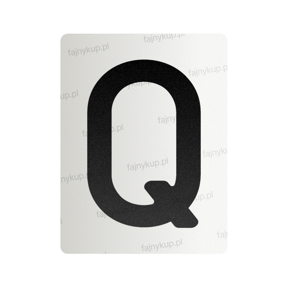 Nanofilm do polskich tablic rejestracyjnych - Symbol "Q"