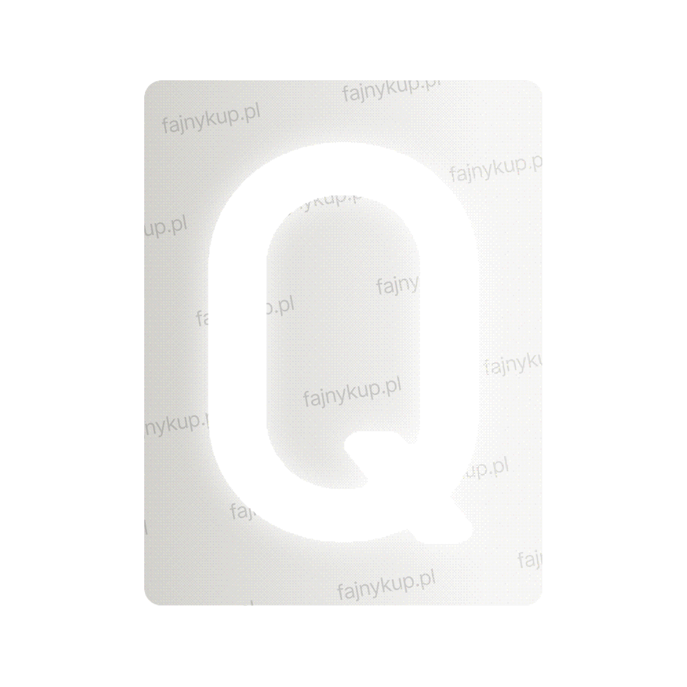 Nanofilm do polskich tablic rejestracyjnych - Symbol "Q"