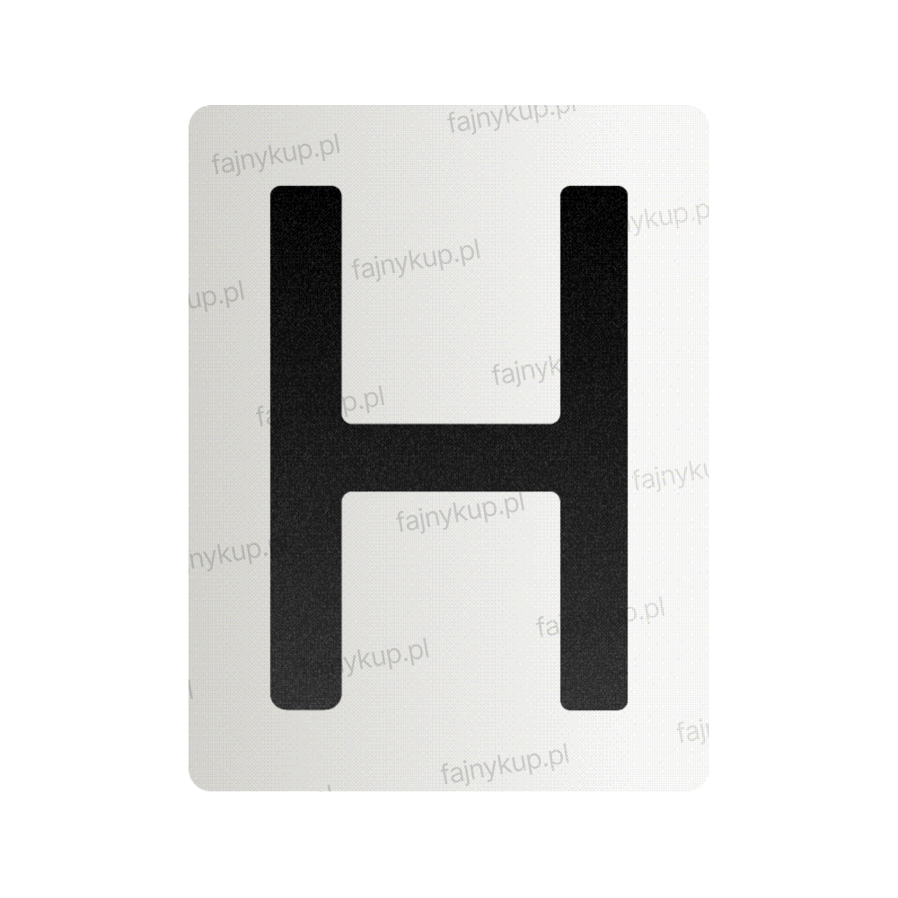 Nanofilm do polskich tablic rejestracyjnych – symbol „H”