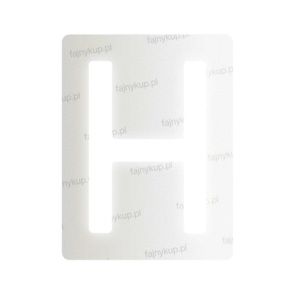 Nanofilm do polskich tablic rejestracyjnych – symbol „H”