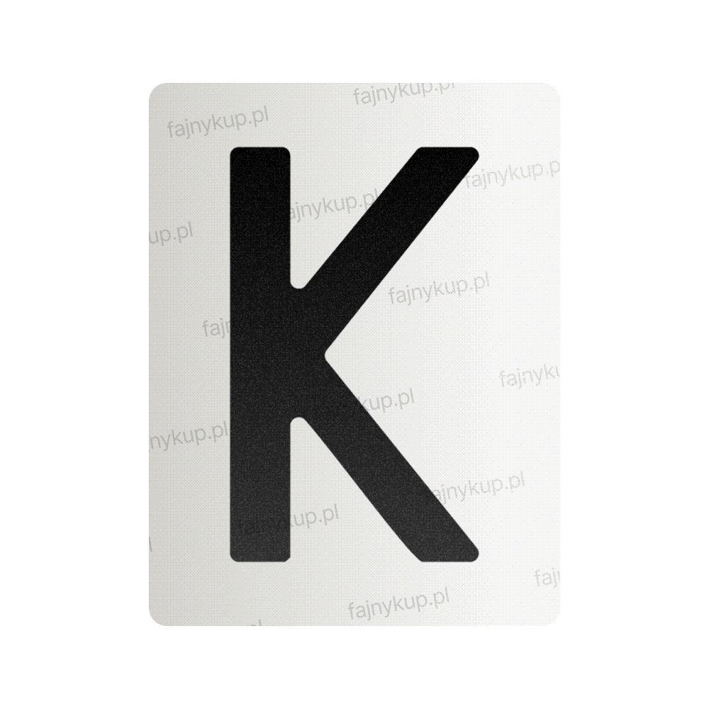 Nanofilm na polskie tablice rejestracyjne - Symbol „K”