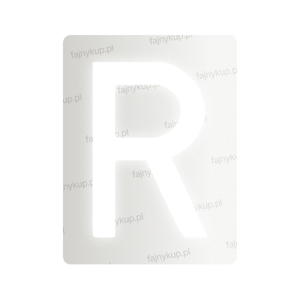 Nanofilm do polskich tablic rejestracyjnych - Symbol "R"