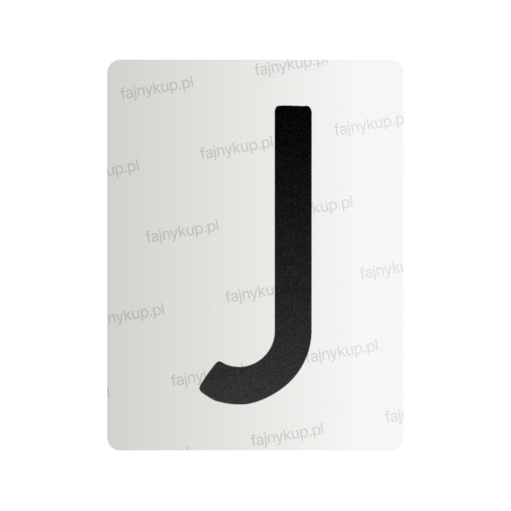 Nanofilm na polskie tablice rejestracyjne - Symbol "J"