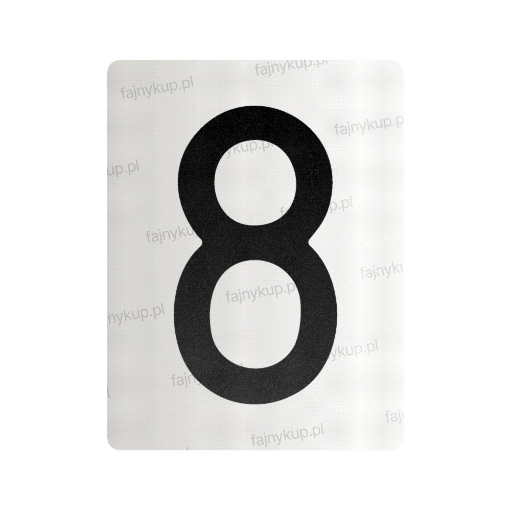 Nanofilm na polskie tablice rejestracyjne - Symbol „8”