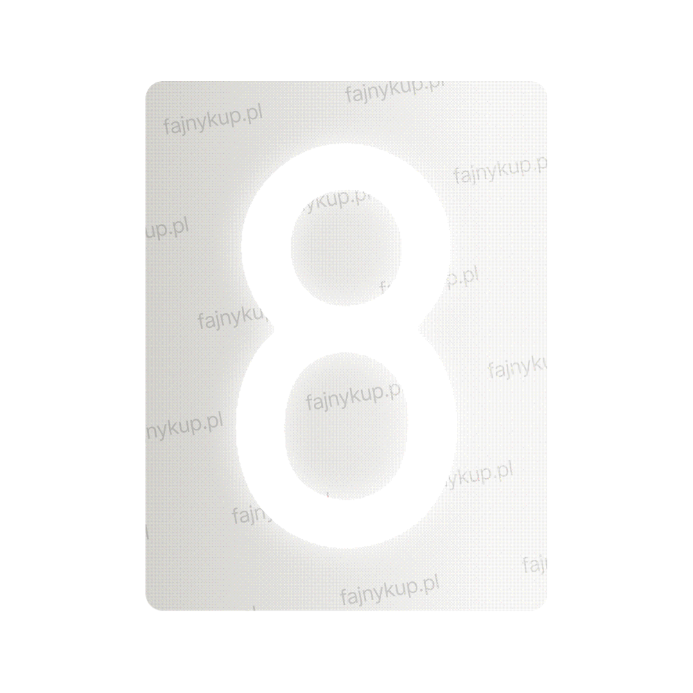 Nanofilm na polskie tablice rejestracyjne - Symbol „8”