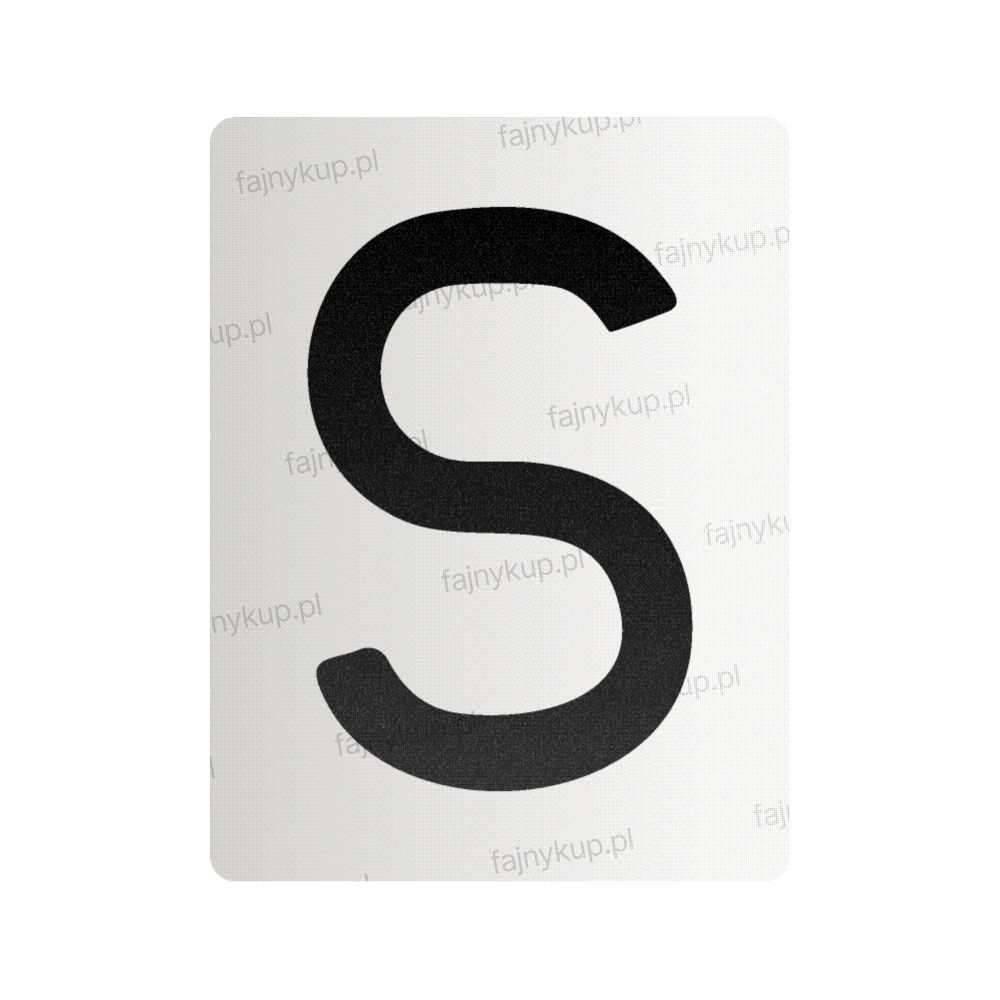 Nanofilm do polskich tablic rejestracyjnych - Symbol "S"