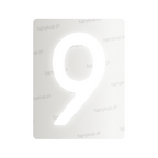 Nanofilm for Poland license plates - Symbol "9"