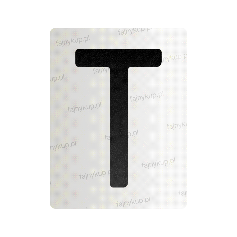 Nanofilm do polskich tablic rejestracyjnych - Symbol "T"