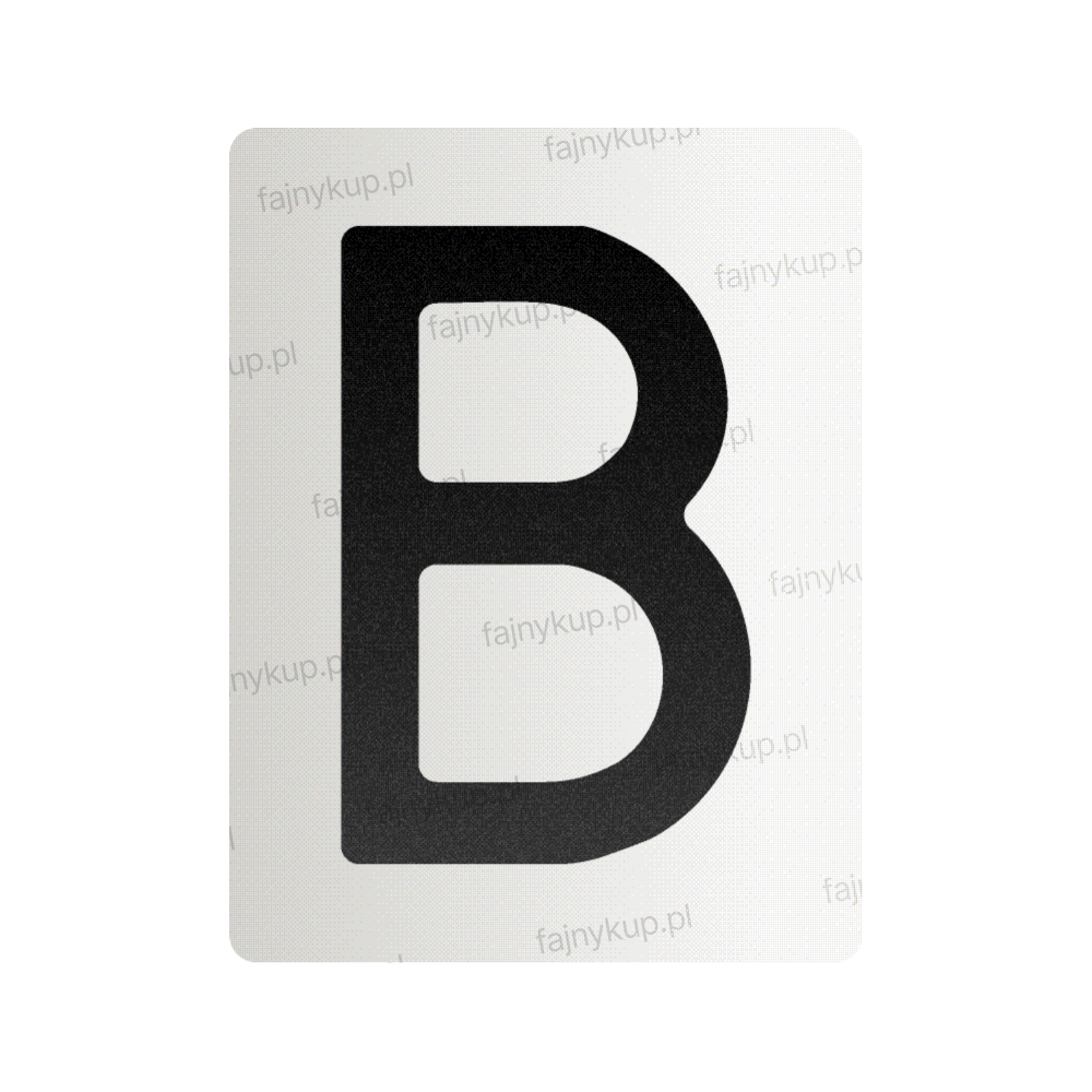 Nanofilm na polskie tablice rejestracyjne – symbol „B”
