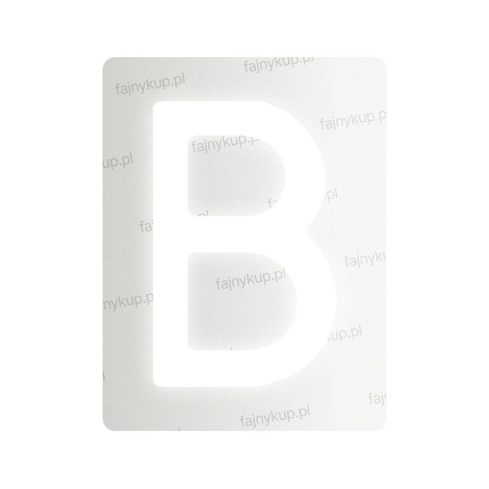 Nanofilm na polskie tablice rejestracyjne – symbol „B”