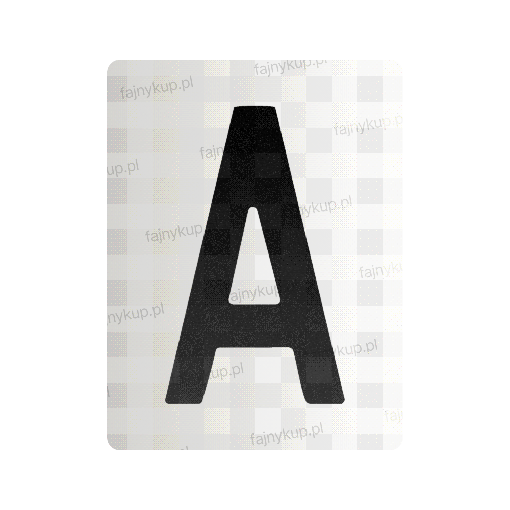 Nanofilm do polskich tablic rejestracyjnych – symbol „A”