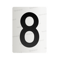 Nanofolia do tablic rejestracyjnych w Polsce (Szerokie) - Symbol "8"
