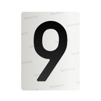 Nanofolia do tablic rejestracyjnych w Polsce (Szerokie) - Symbol "9"