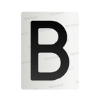 Nanofolia do tablic rejestracyjnych w Polsce (Szerokie) - Symbol "B"