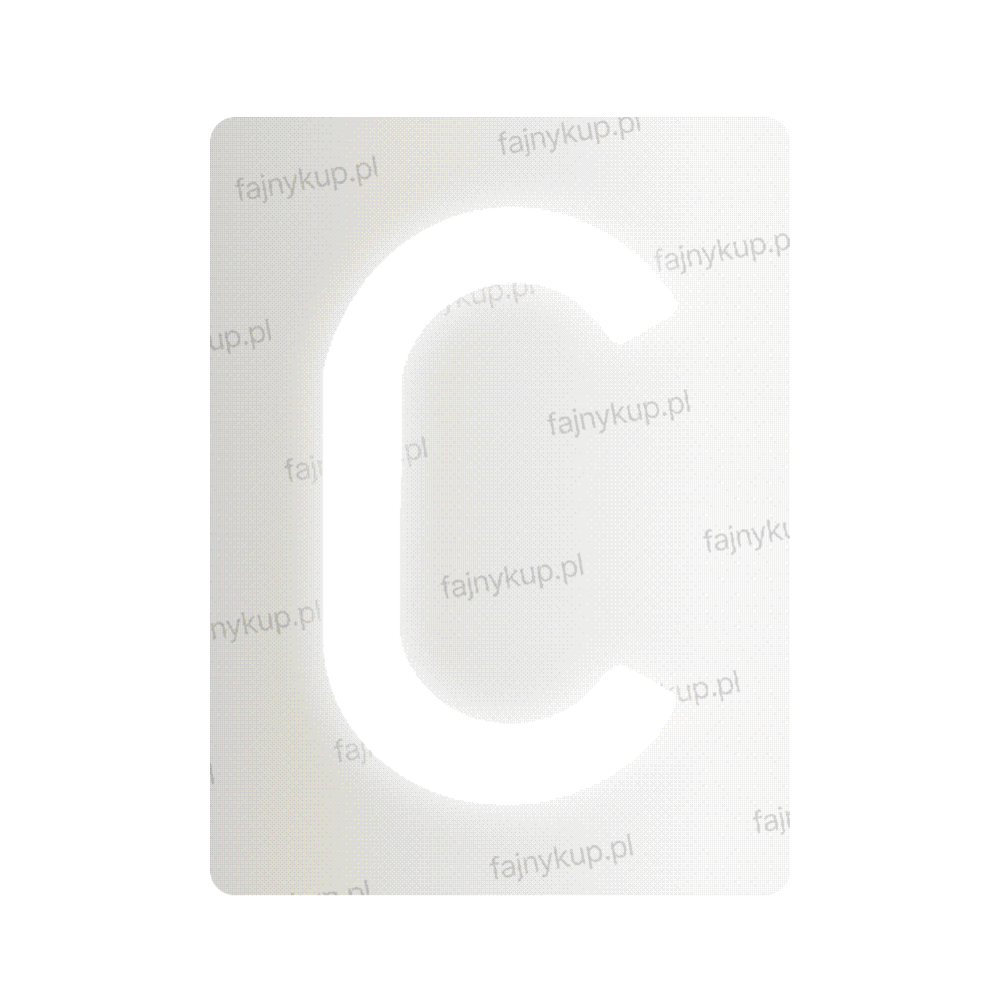 Nanofolia do tablic rejestracyjnych w Polsce (Szerokie) - Symbol "C"