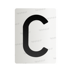 Nanofolia do tablic rejestracyjnych w Polsce (Szerokie) - Symbol "C"